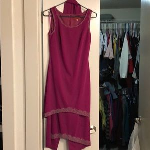 fuchsia dress